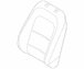 Seat Back Cushion Cover - Right, Front