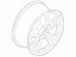 Wheel Rim 17X7.5 Point Alum -Design A
