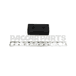 SPACER-HOOD HINGE 2-1/8X4-3/4X1-1/4 ALUM
