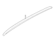 Roof Rack Cross Rail Luggage Carrier Side - Left