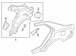 Quarter Panel Bodyside Reinforcement - Left, Inner