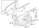Door Interior Trim Panel - Right, Rear, Upper