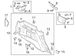 Body C-Pillar Trim Panel Load Compartment (King Ranch)