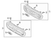 Molding Insert Grille <br>Grille Bumper MOULDING - Front, Upper, Center (XLT)