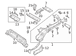 Floor Pan Crossmember Bracket Spare Wheel Retaining Reinforcement - Rear