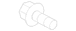 Door Mirror Bolt Window Regulator Screw - M6 x 12MM