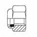 M8 x 1.25 Hexagon Nut with Washer - Insert Type A