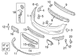 Fog Light Trim Lamp Bezel - Left, Front (SHO)