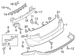 Bumper Impact Absorber Hood Support Bracket - Rear
