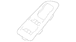 Door Window Switch Bezel Housing - Left, Front