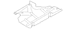 Floor Pan Heat Shield Air Deflector (Hybrid, Plug In Hybrid)