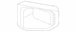 Fog Light Trim Bumper Molding - Left, Front