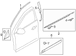 Door Window Belt Weatherstrip Clip Retainer - Right, Front, Rear