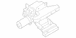 Adjust motor Bracket - Right, Front