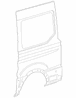 Quarter Panel Body Side - Left, Rear, Outer (All Medium)