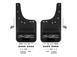 F-150 Lightning 2022-2024 Gatorback Rear Pair Splash Guards with F-150 on Black Surround
