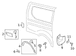 Wheel Arch Molding Air Deflector - Right