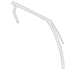 Window Channel Track - Left, Rear