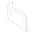 Bumper Mounting Plate Face Bar Bracket - Left, Front