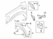 Fender Flare Wheel Arch Molding - Left (Phantom/Raptor)