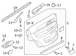 Door Window Molding - Right, Rear
