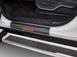 Tufskinz Red Lettering on Black Texture Door Sill Kit