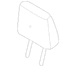 Cover And Pad Headrest - Right, Rear (Limited)