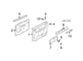 Door Window Switch Bezel Housing - Right, Rear (XL)