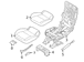 Seat Cover Cushion - Left, Rear