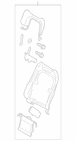Panel <br>Seat Back cover Frame support Pad Seat Shield Sandstone