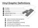 Side Retro Graphics, Mountain Design - Gray