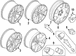Wheel Rim <br>A / of a vehicle, which may or not come with tire mounted to it (64R) (19 DARK HORSE