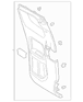 Door Interior Trim Panel - Left, Rear (XL)