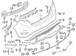 Bumper Cover Spacer Panel Extension - Left, Rear