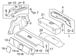 Package Tray Trim Cap Panel Retainer (BEV)