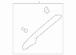 Body A-Pillar Trim Panel Windshield molding - Left