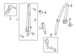 Seat Belt Lap and Shoulder Retractor Pretensioner - Right, Front