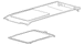 Roof Panel - Front, Rear (Regular Wagon)