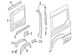 D Pillar Reinforcement D - Left, Rear, Inner (All Long, All Medium)