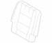 Seat Back Cushion Cover - Left, Rear