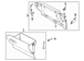 Glove Box Housing Panel <br>A separate from the Box, that mounts into dash, and