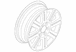 Wheel Rim 7.5X17 Cast Mach Bright Whl