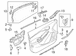 Door Interior Trim Panel - Left, Front (S, SE)