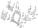 Seat Back Recliner Adjustment Mechanism Cover Shield - Front