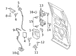 Door Latch - Right, Rear, Upper