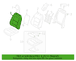 Seat Back Cushion Cover - Right, Front
