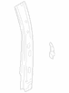 Body B-Pillar Reinforcement - Left, Inner, Outer
