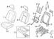 Seat Back Cushion Cover - Right, Front (XL)