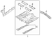Floor Pan Crossmember - Right, Front, Center