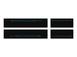 Tufskinz Lightning Logo on Black Texture Door Sill Kit for F-150 Lightning